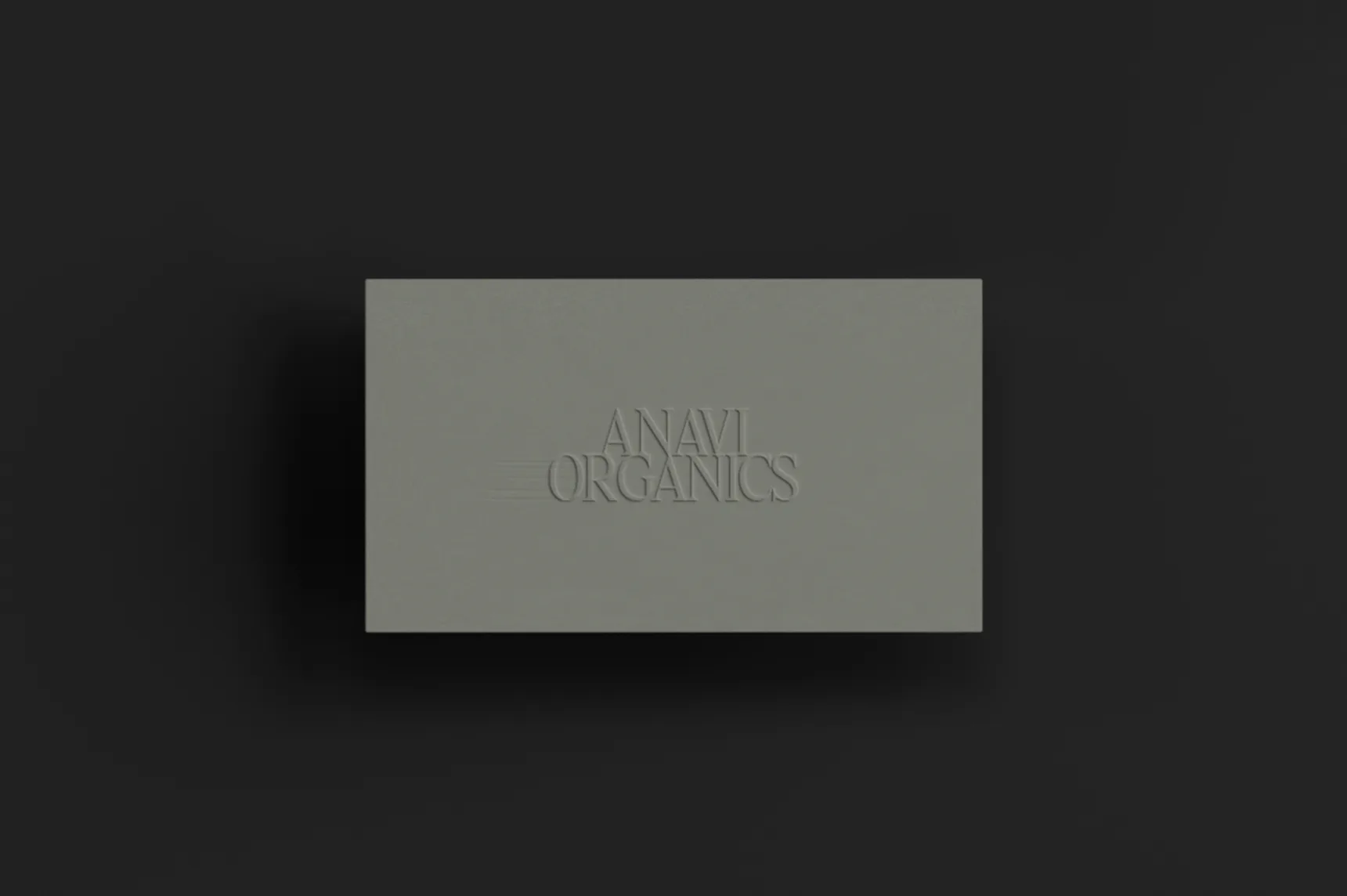 Anavi Organics embossed business cards